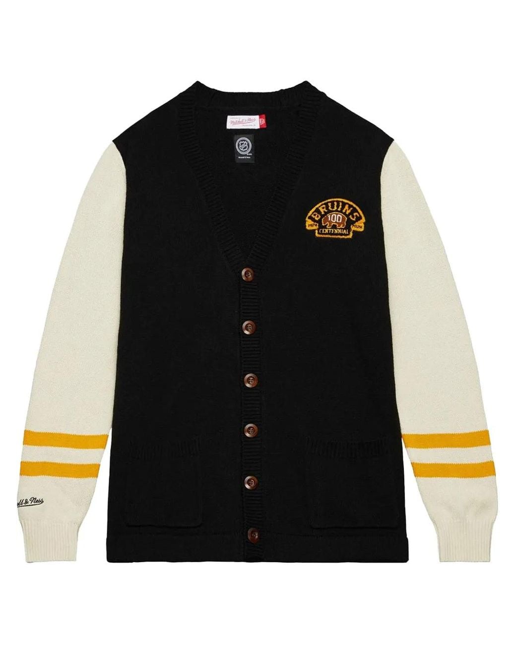 Mitchell & Ness Black Nhl Bruins "100Th Anniversary for men