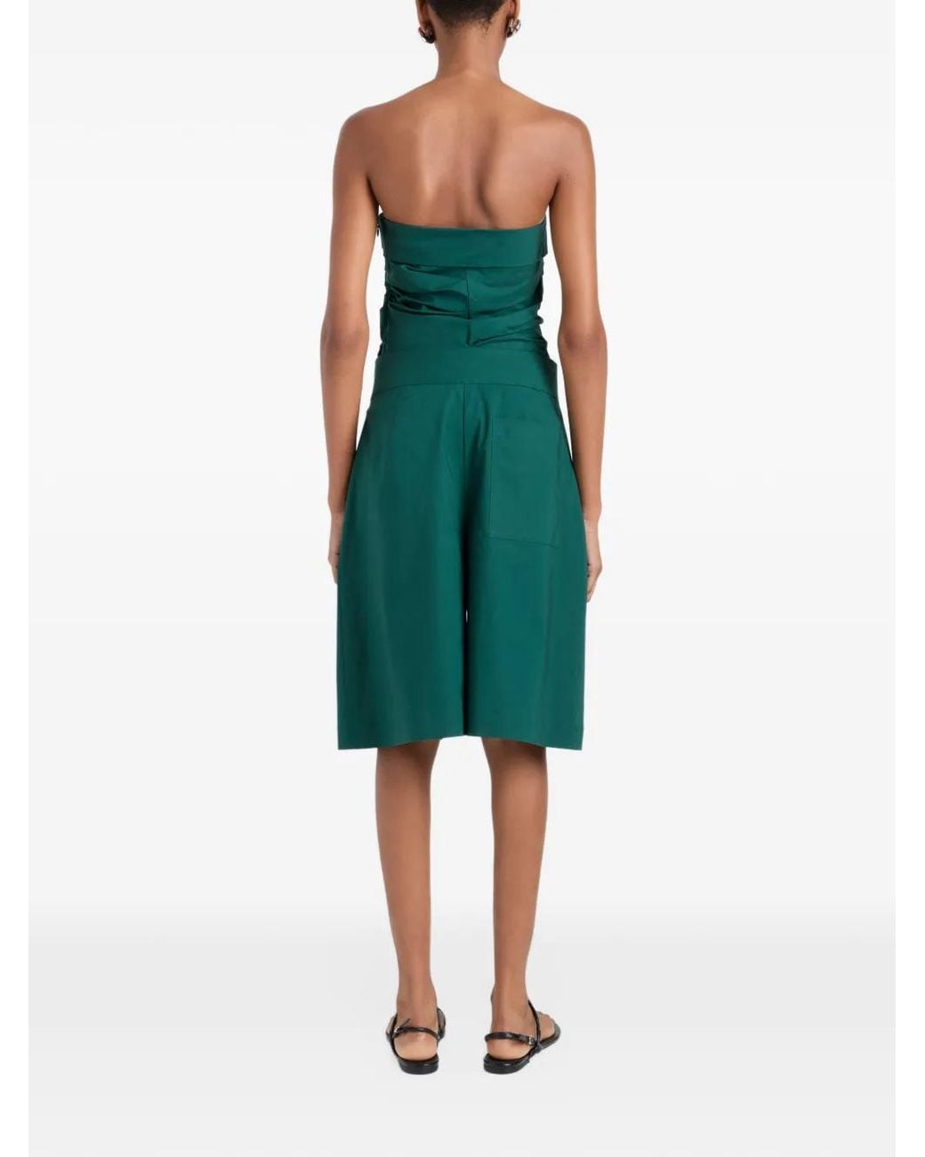 Proenza Schouler Green Maisy Strapless Top