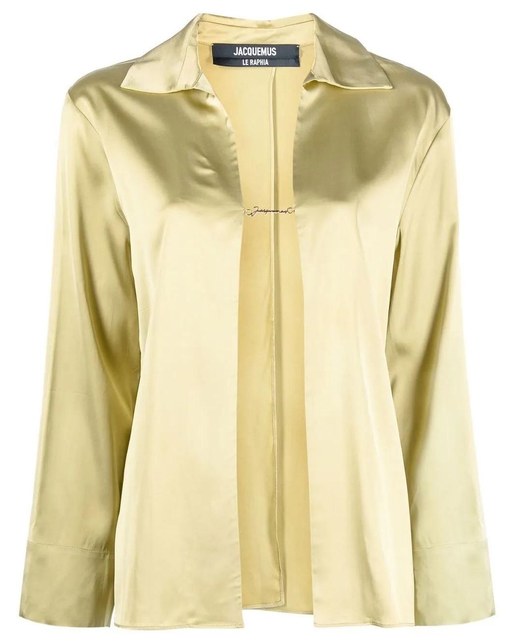 Jacquemus Yellow Logo-Plaque Blouse