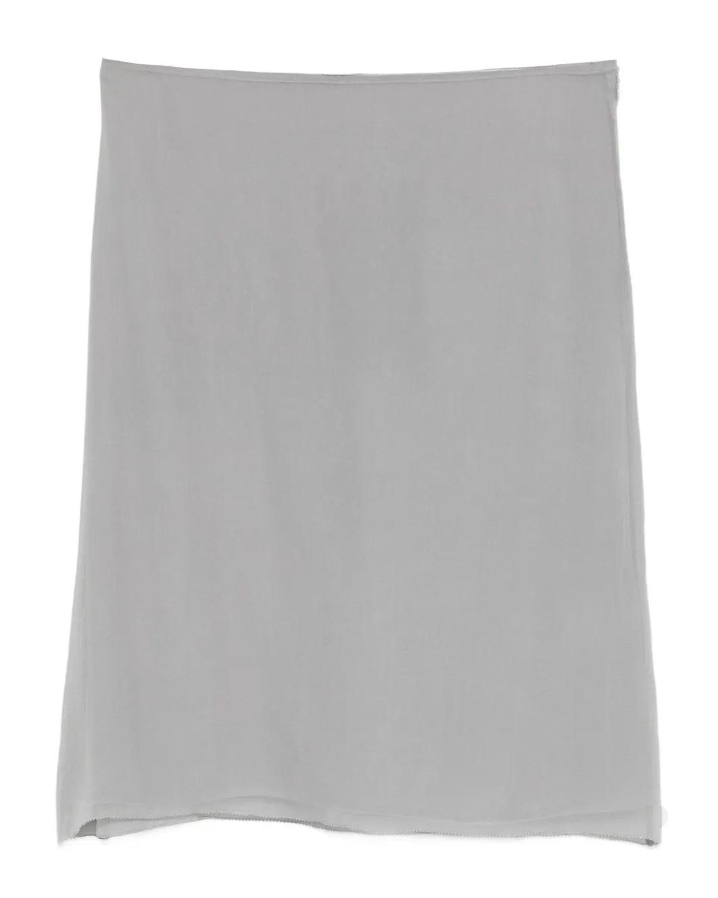 Totême Gray Slip Mini Skirt