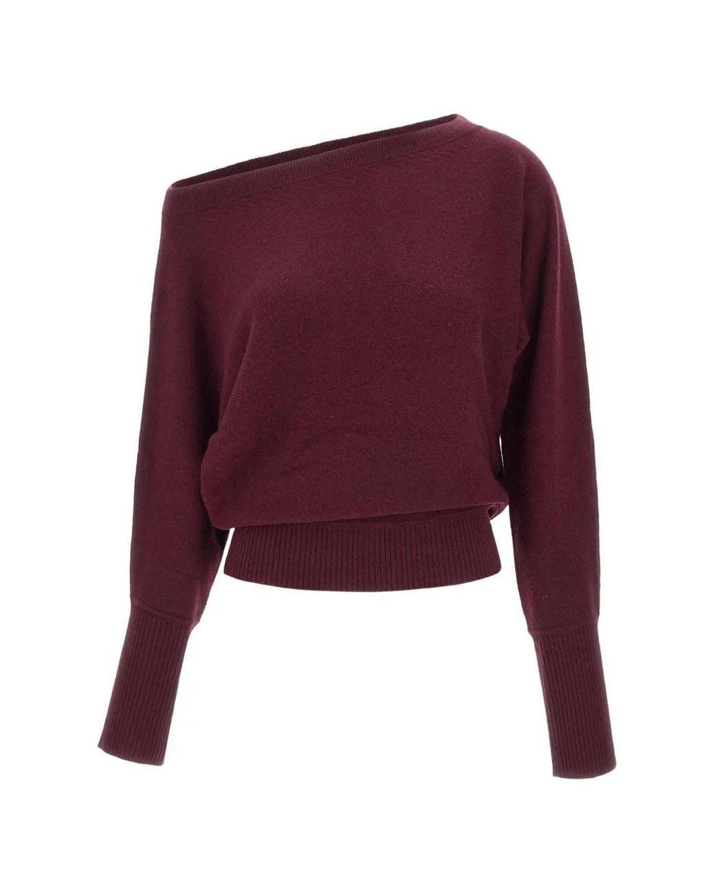 Marella Red Boat-Neck Sweater