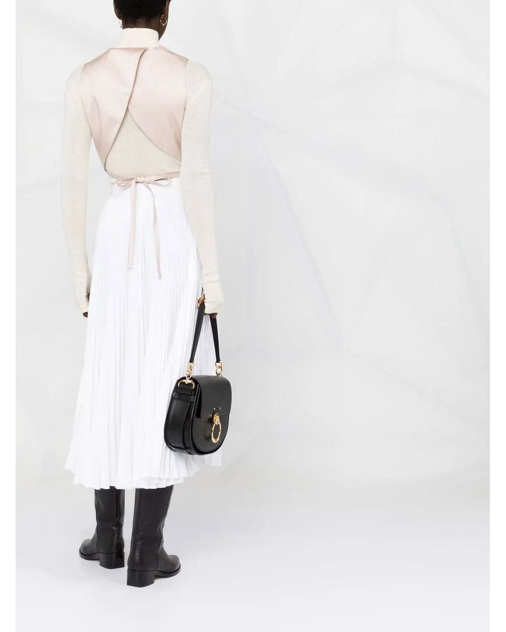 Brunello Cucinelli White Quilted Wrap Vest