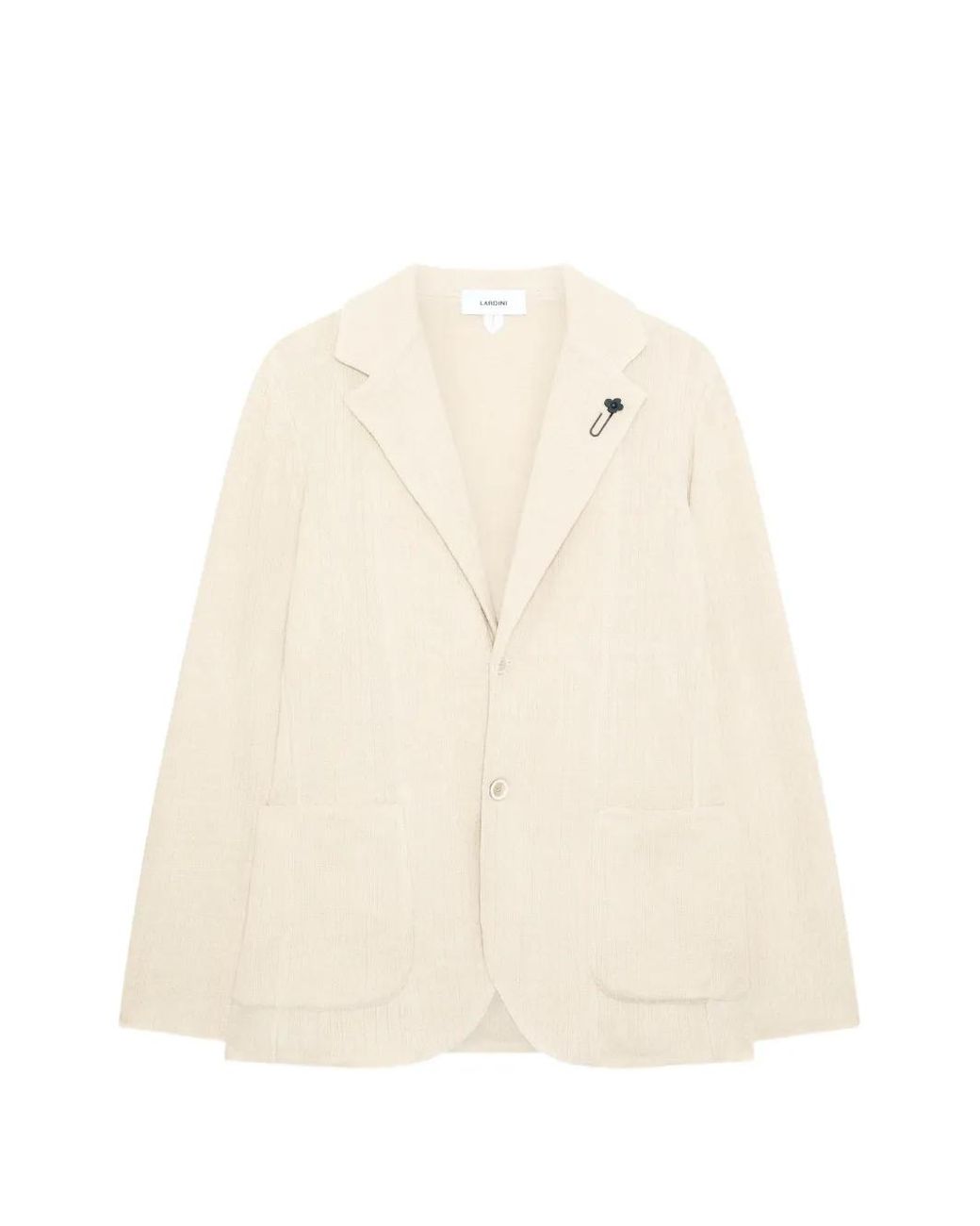Lardini Natural Ribbed-Knit Single-Breasted Blazer for men