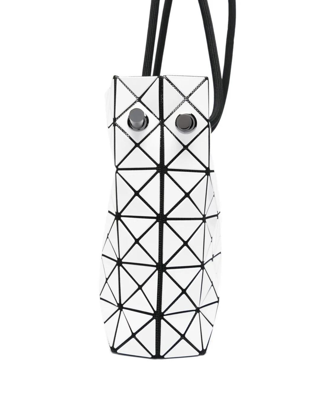 Issey Miyake White Geometric Shoulder Bag