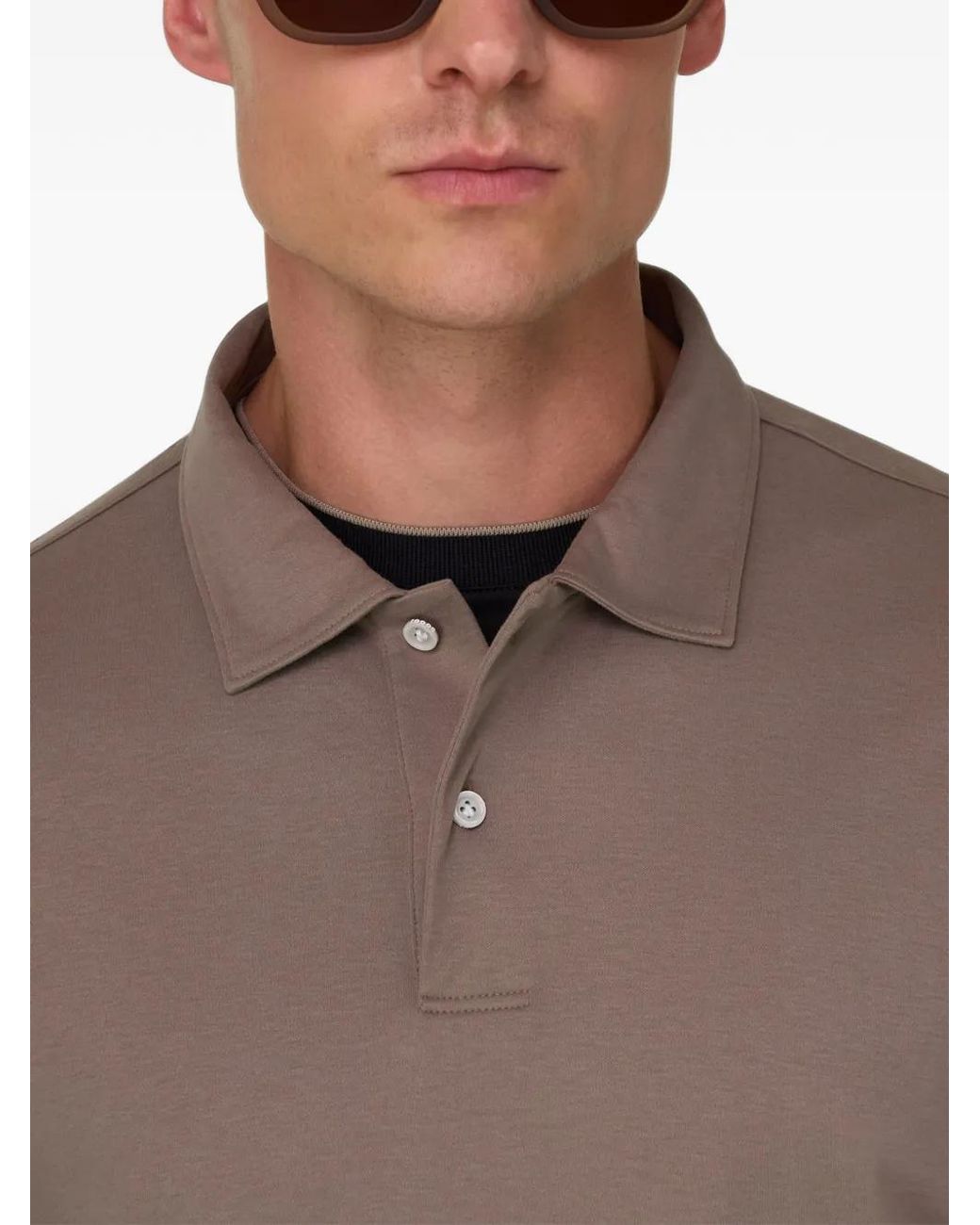 Boggi Brown Polo for men