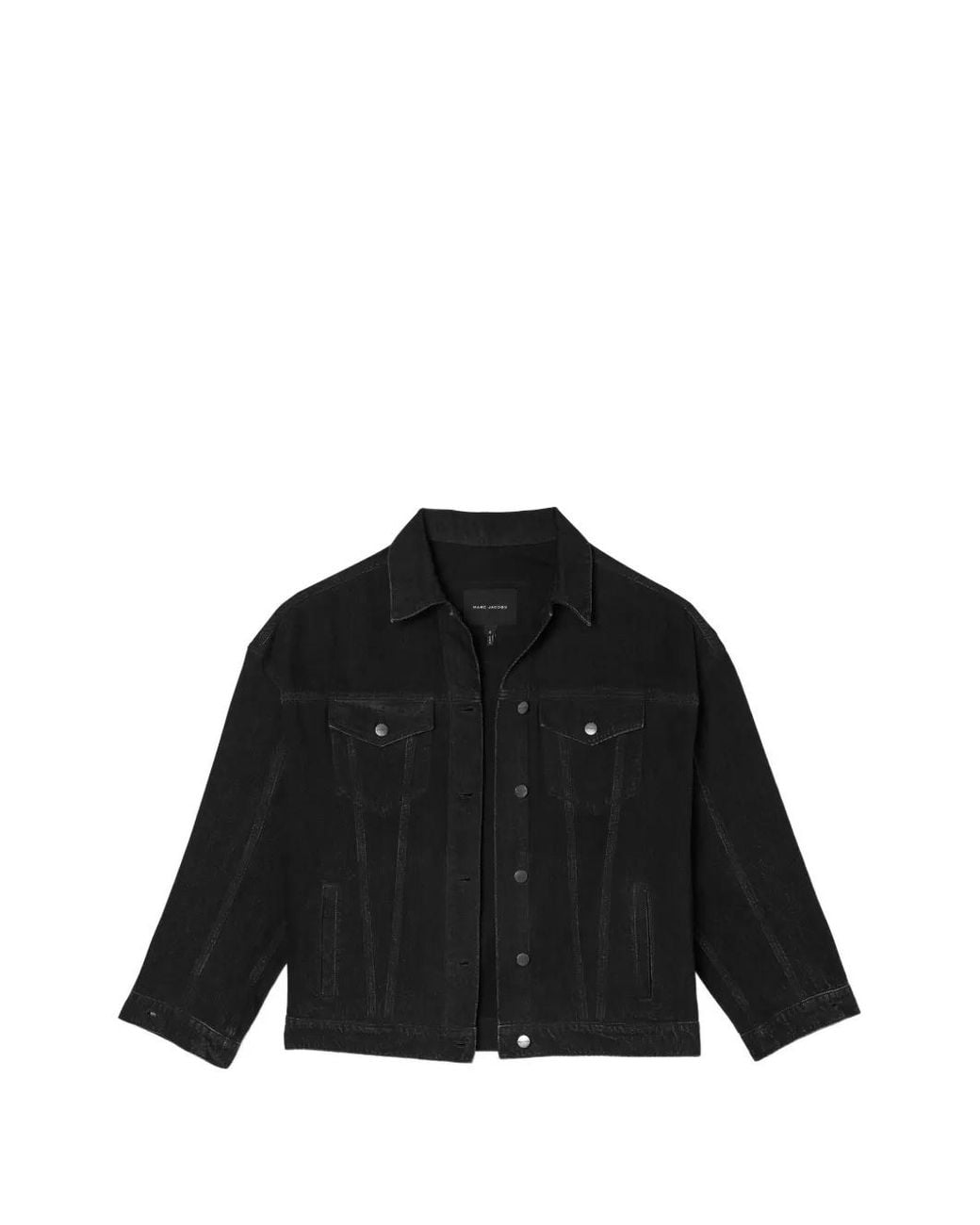Marc Jacobs Black Bow Oversized Trucker Jacket