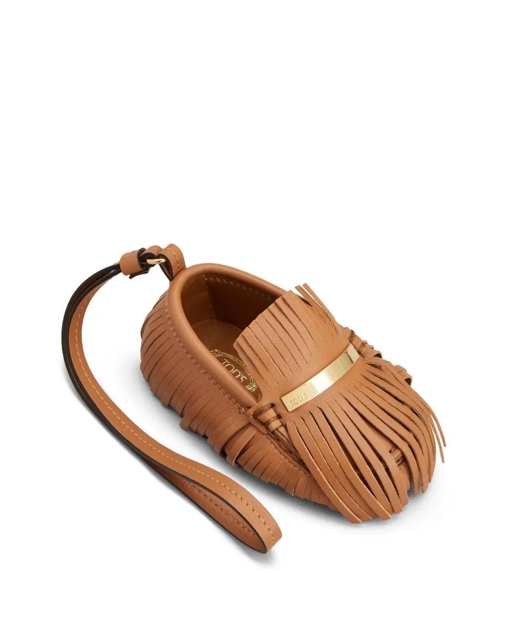 Tod's White Gommino Driving Shoe Charm