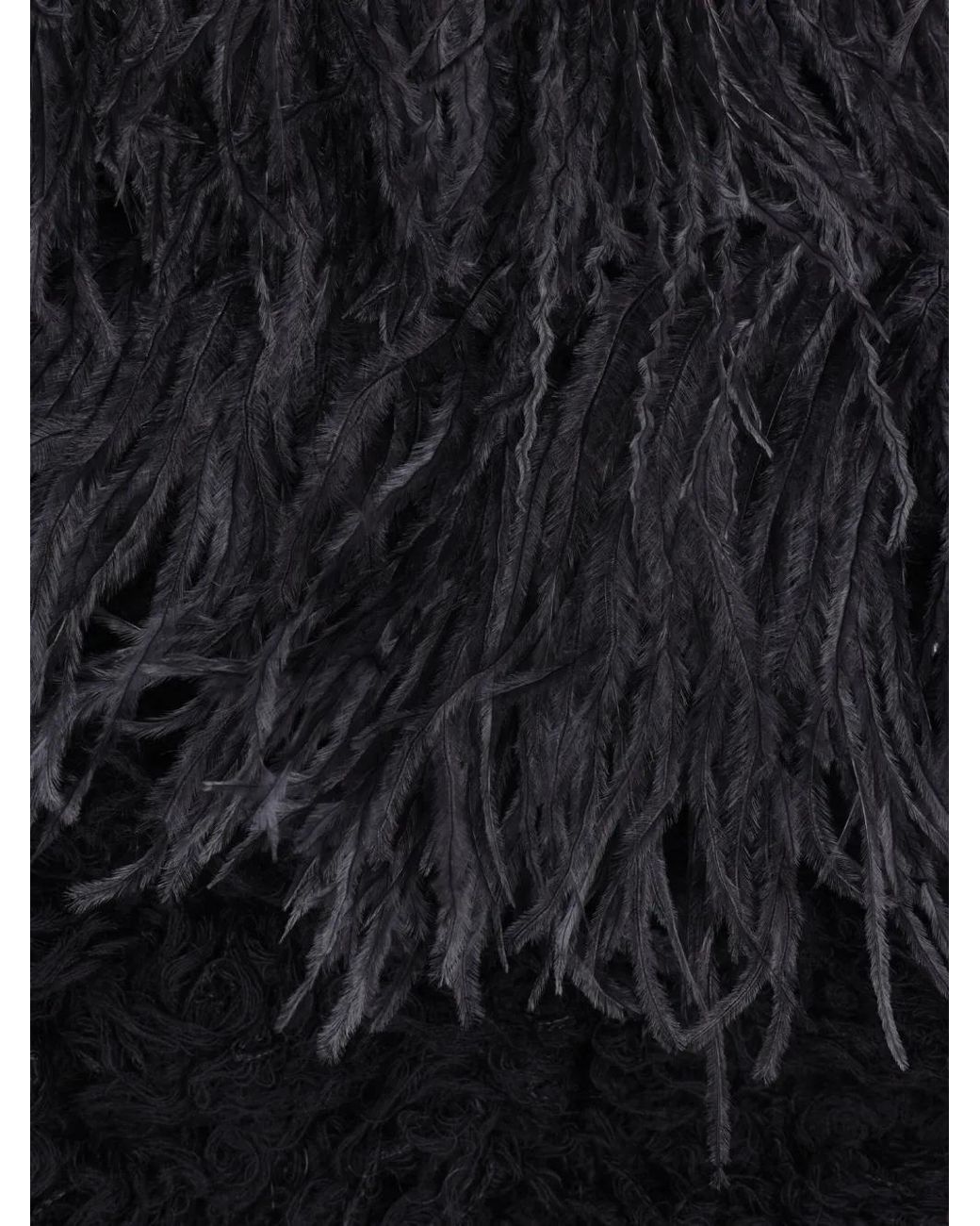 Ann Demeulemeester Fringed Scarf in Black | Lyst