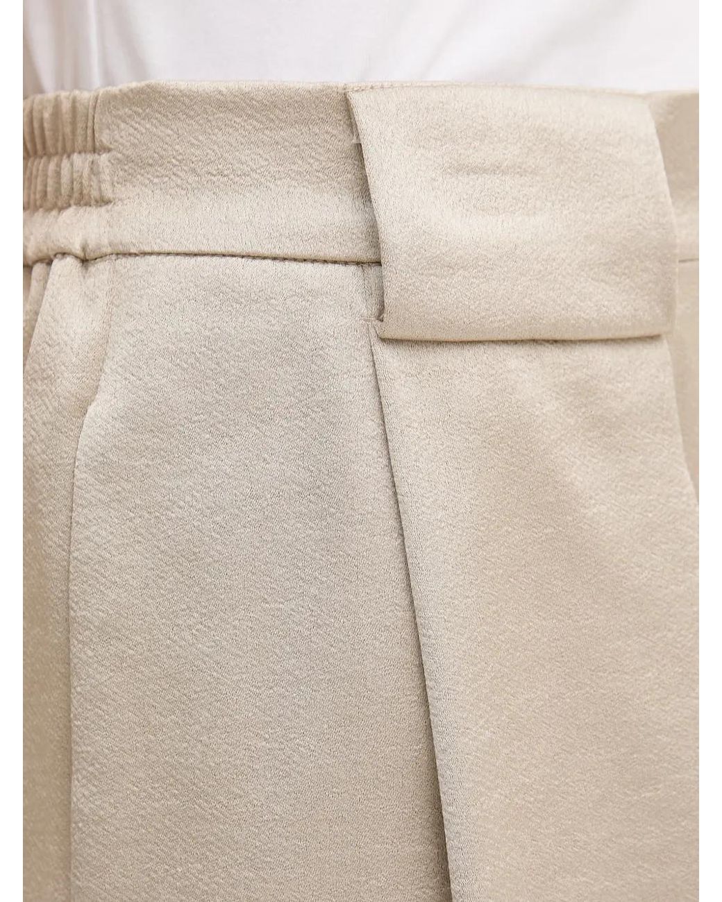 DKNY Natural Pleated Wide-Leg Palazzo Pants