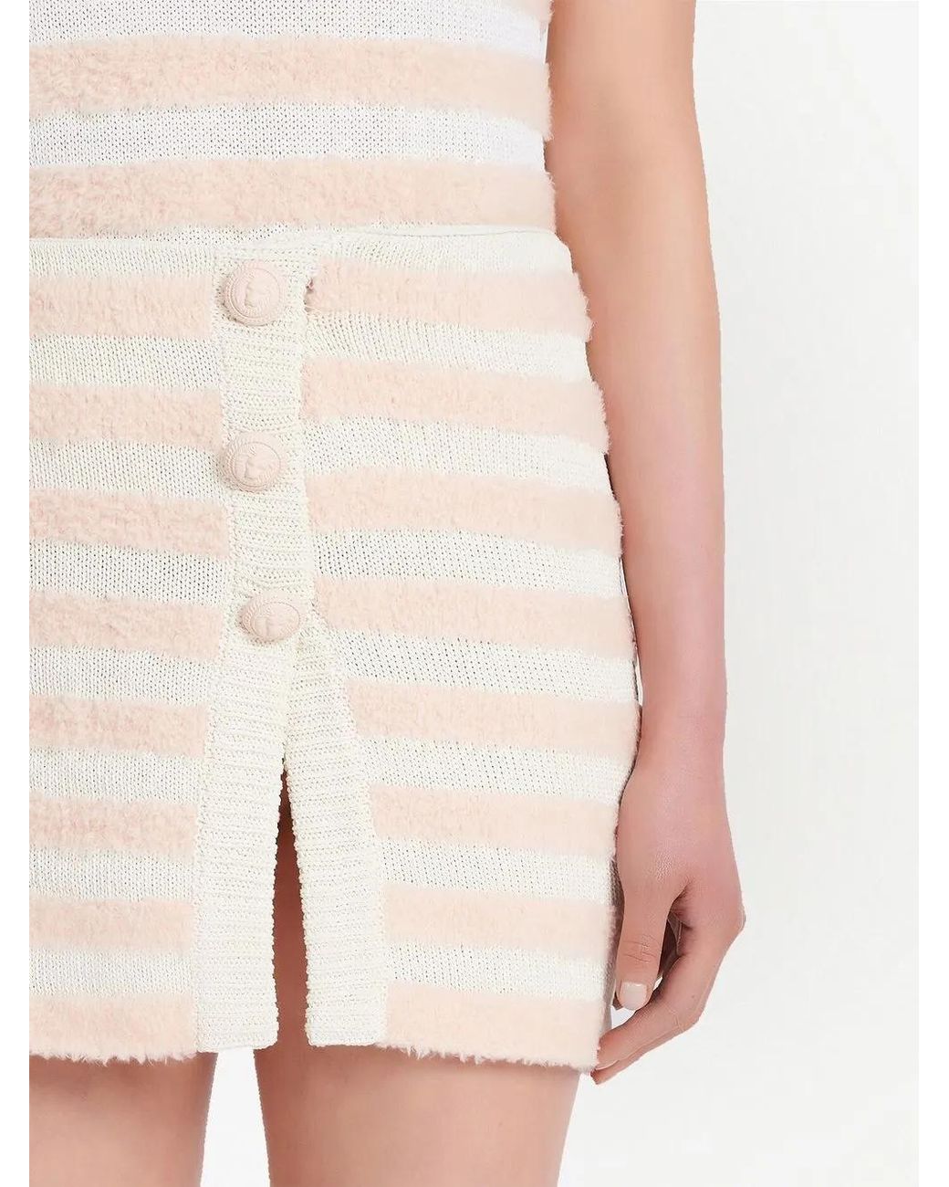 Balmain Natural Must-Have Mini Skirt For The Fall 2024 Season!