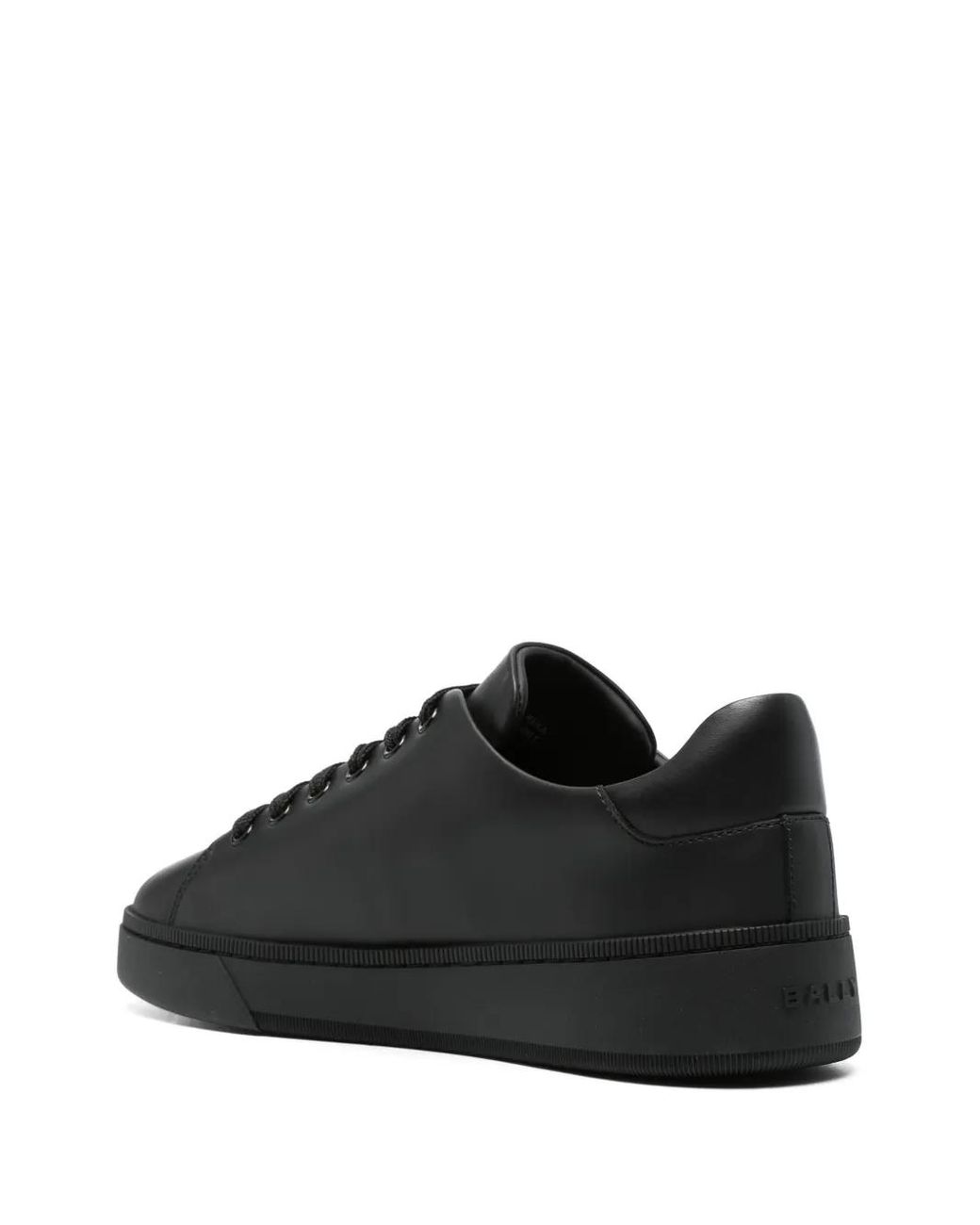 Bally Black Minimalist Low-Top Leather Sneakers for men