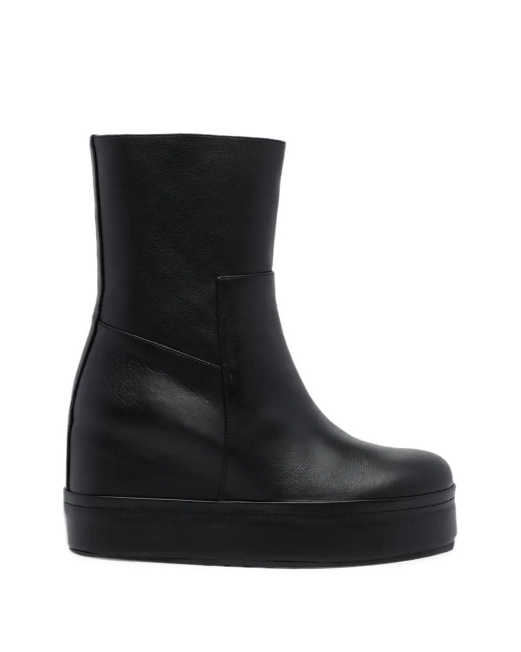 Paloma Barceló Black Disa Track Platform Leather Boots