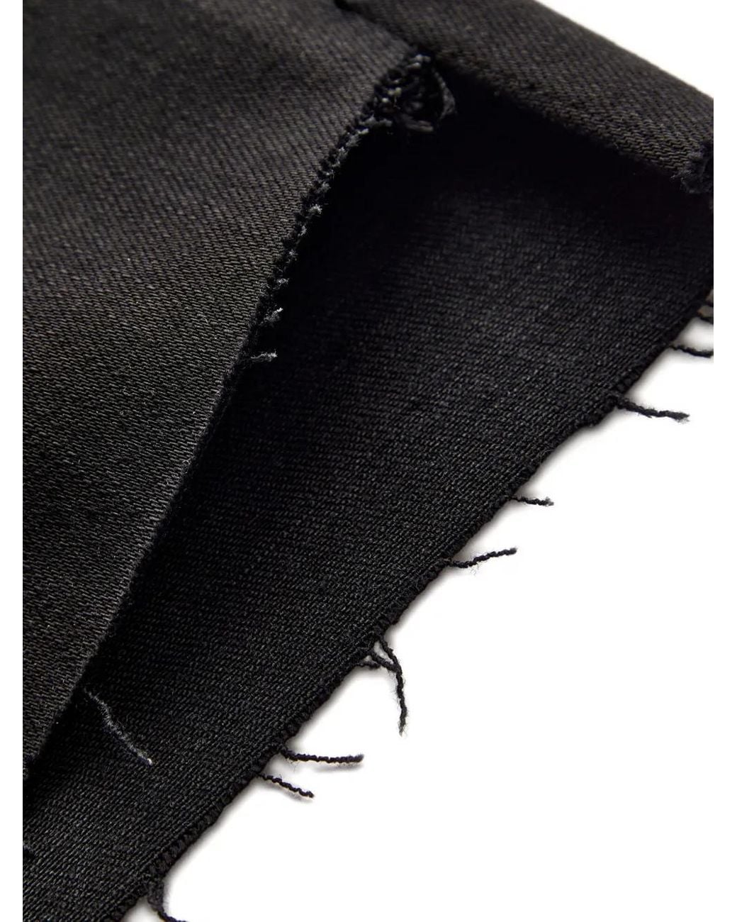 FRAME Blue Frayed-Hem Jeans