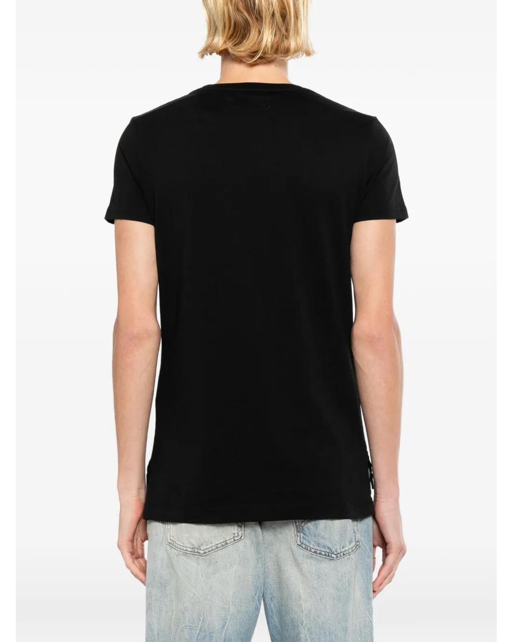 Vivienne Westwood Black T-Shirt Swirl Peru for men