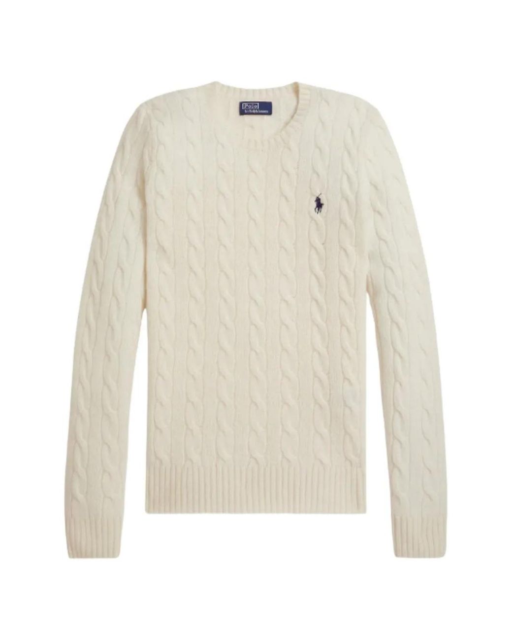 Polo Ralph Lauren White Long Sleeve Pullover Sweater
