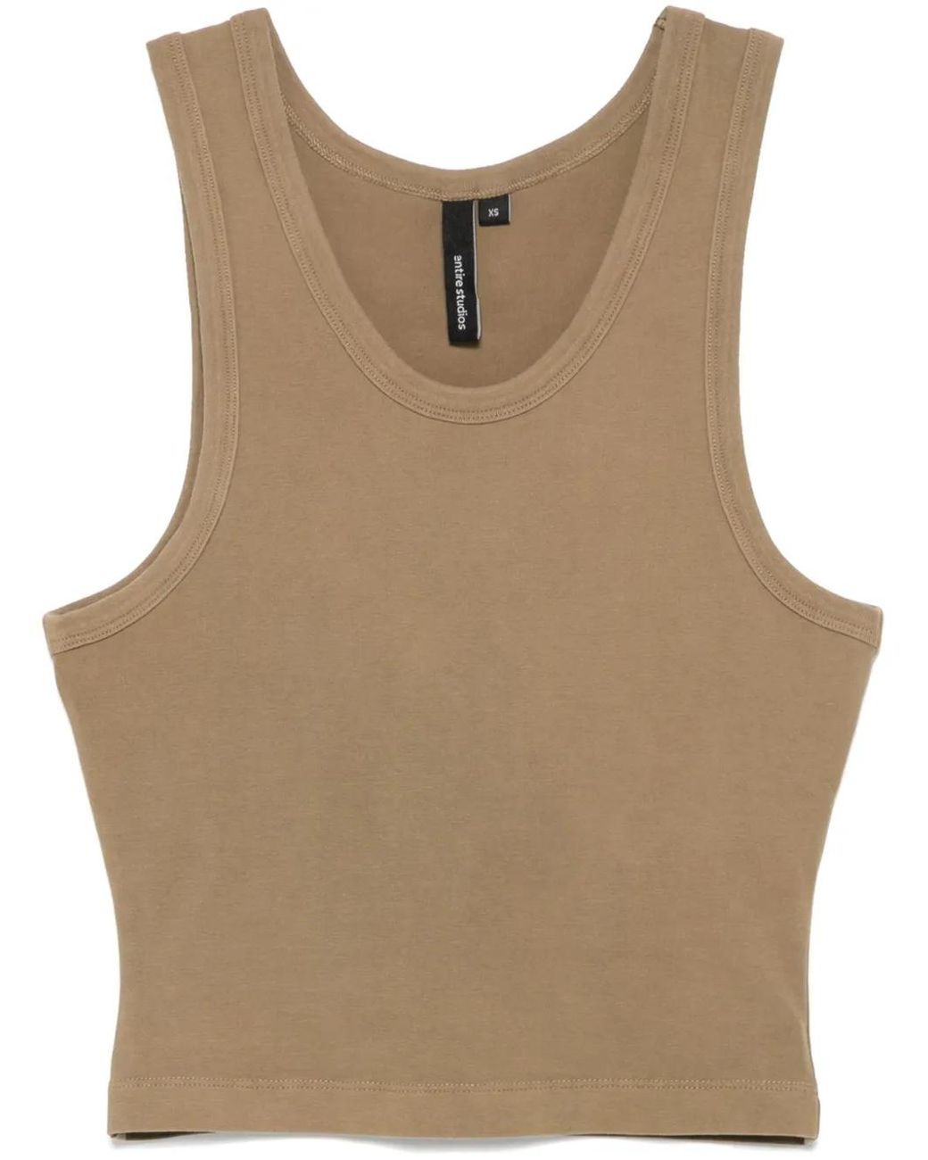 Entire studios Natural Cropped Tank Top