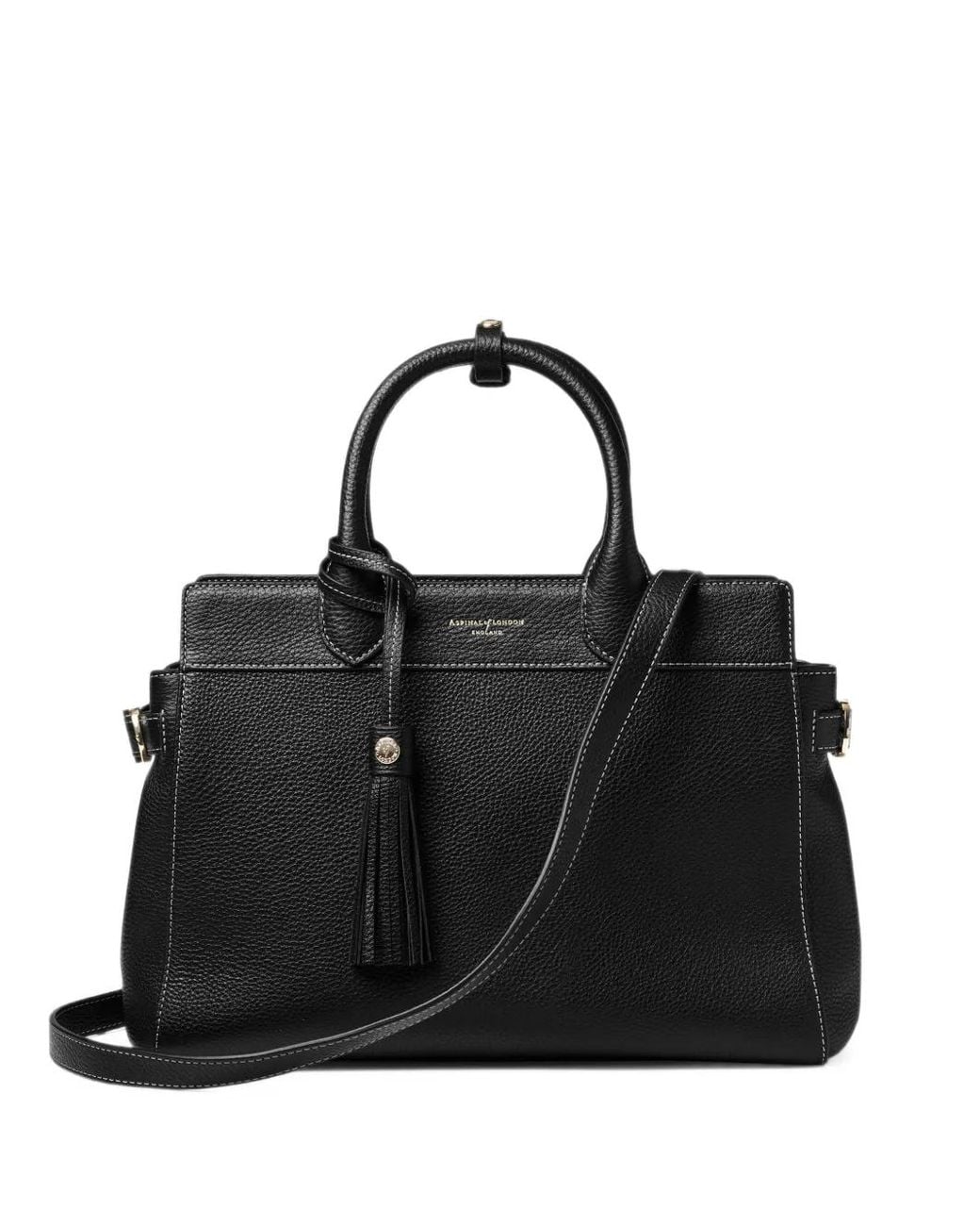 Borsa Tote Savannah di Aspinal in Black