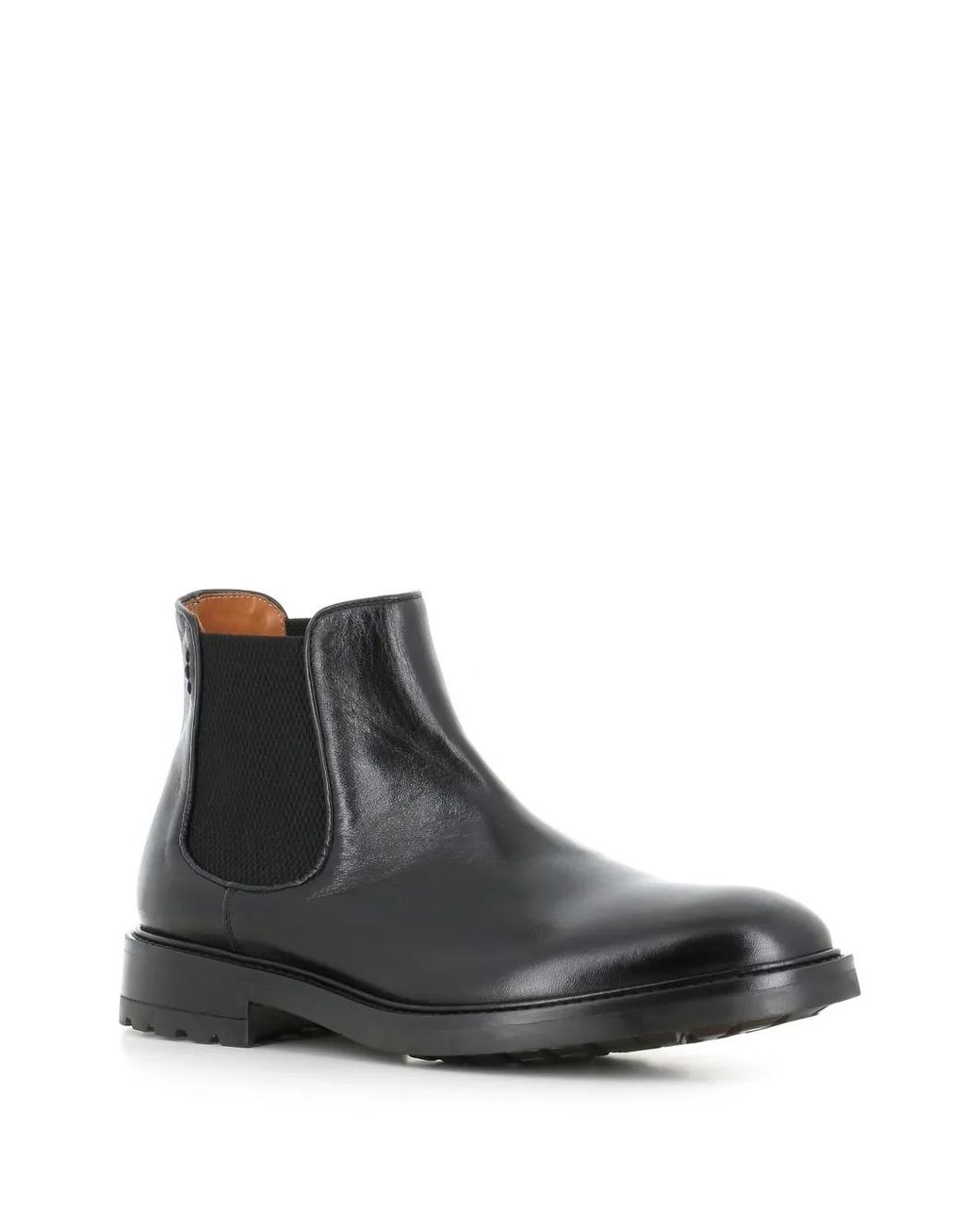 Alexander Hotto Black Elasticated-Side Boots for men
