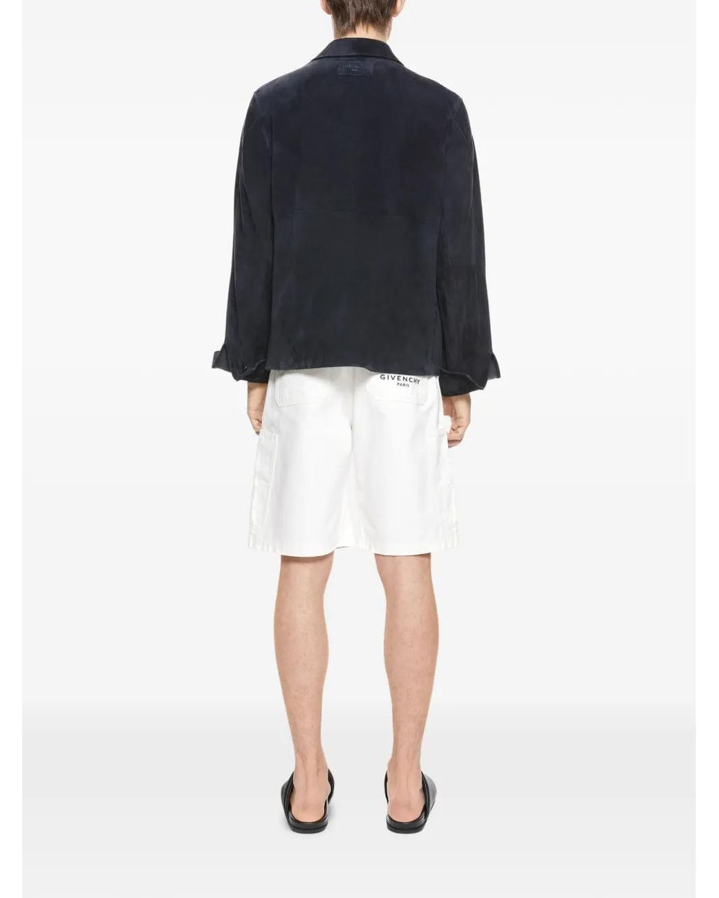 Givenchy Blue Couture Seam Overshirt for men