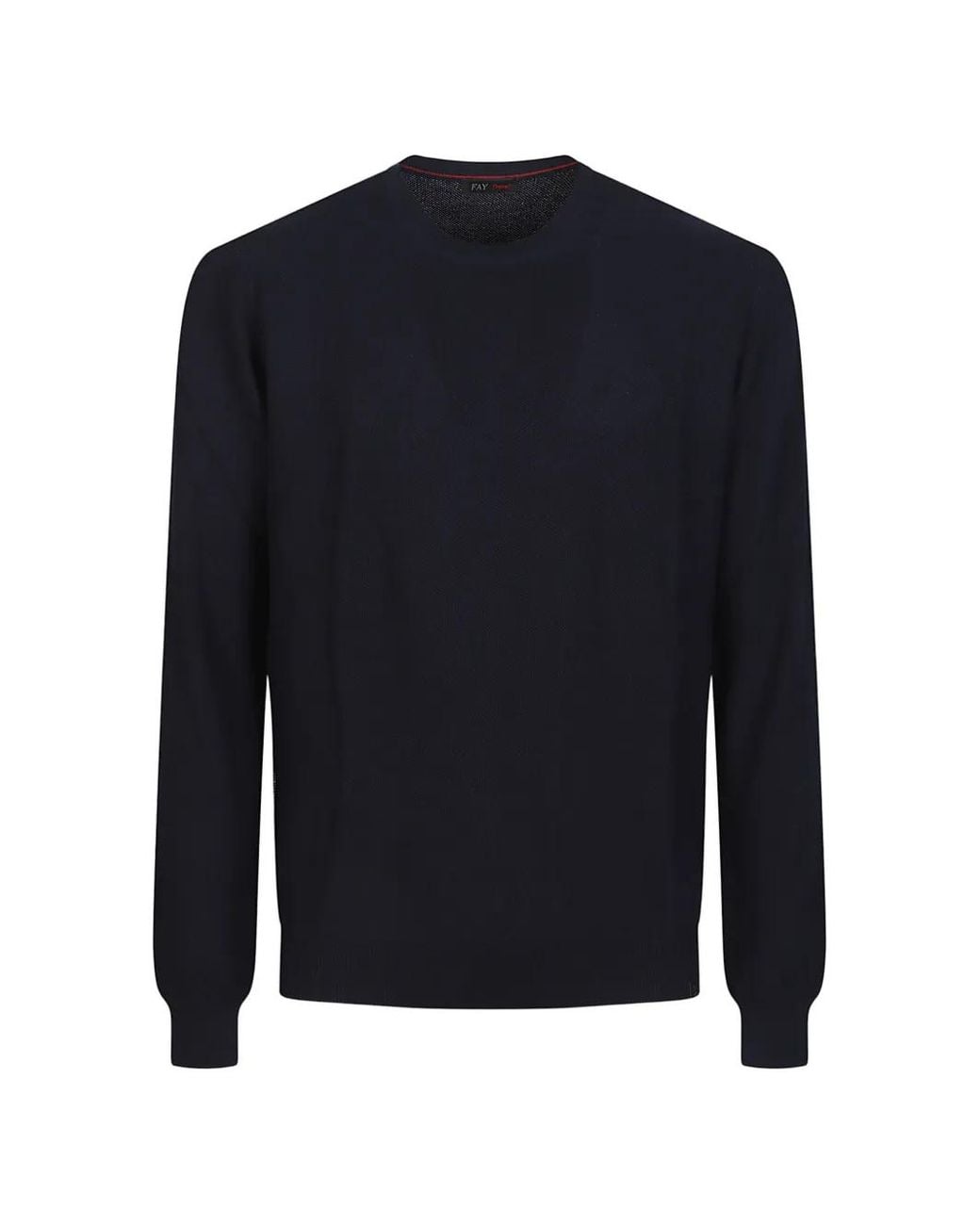 Fay Blue Crew-Neck Sweater for men