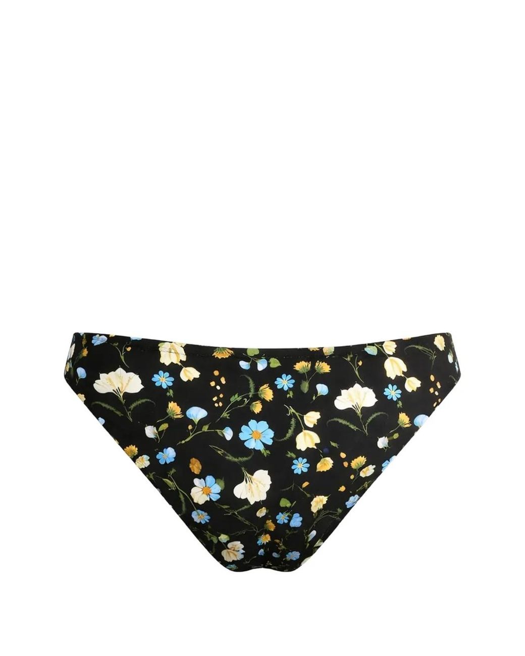 Seafolly Black Floral Bikini Bottom