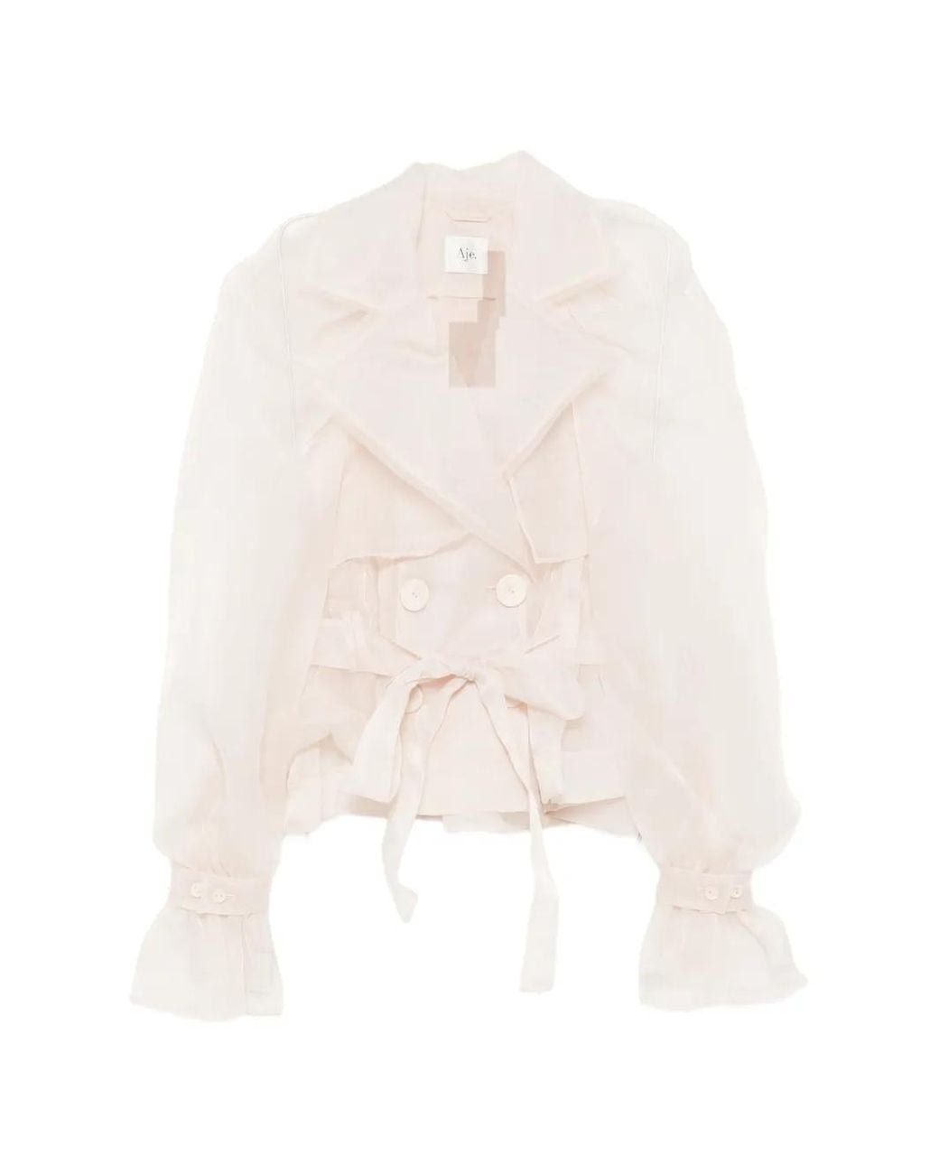 Aje. White Renew Double-Breasted Jacket