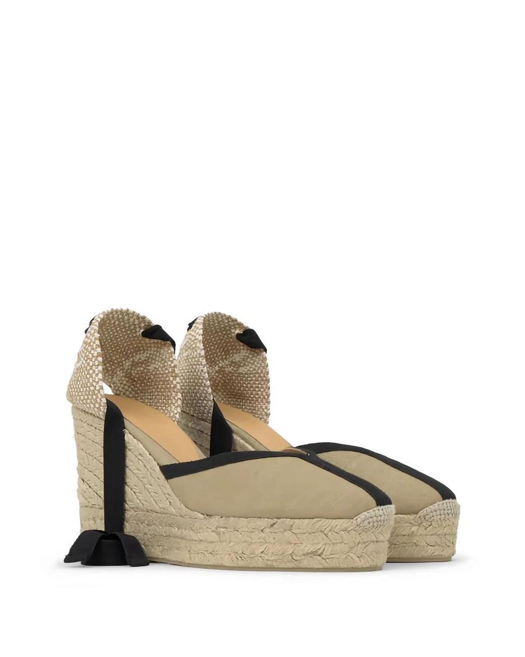 Castaner Black Carmen Platform Espadrilles