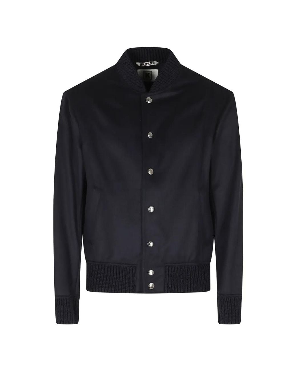 KIRED Blue Cashmere Bomber Jacket for men