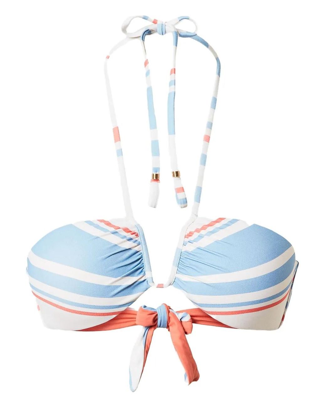 Twinset Gestreepte Bikinitop in het Blue