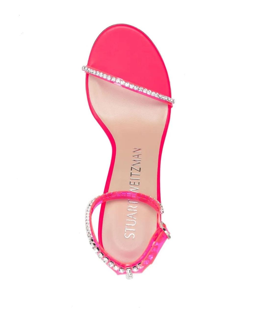 Stuart Weitzman Pink Crystal-Embellished 120Mm Heel Sandals
