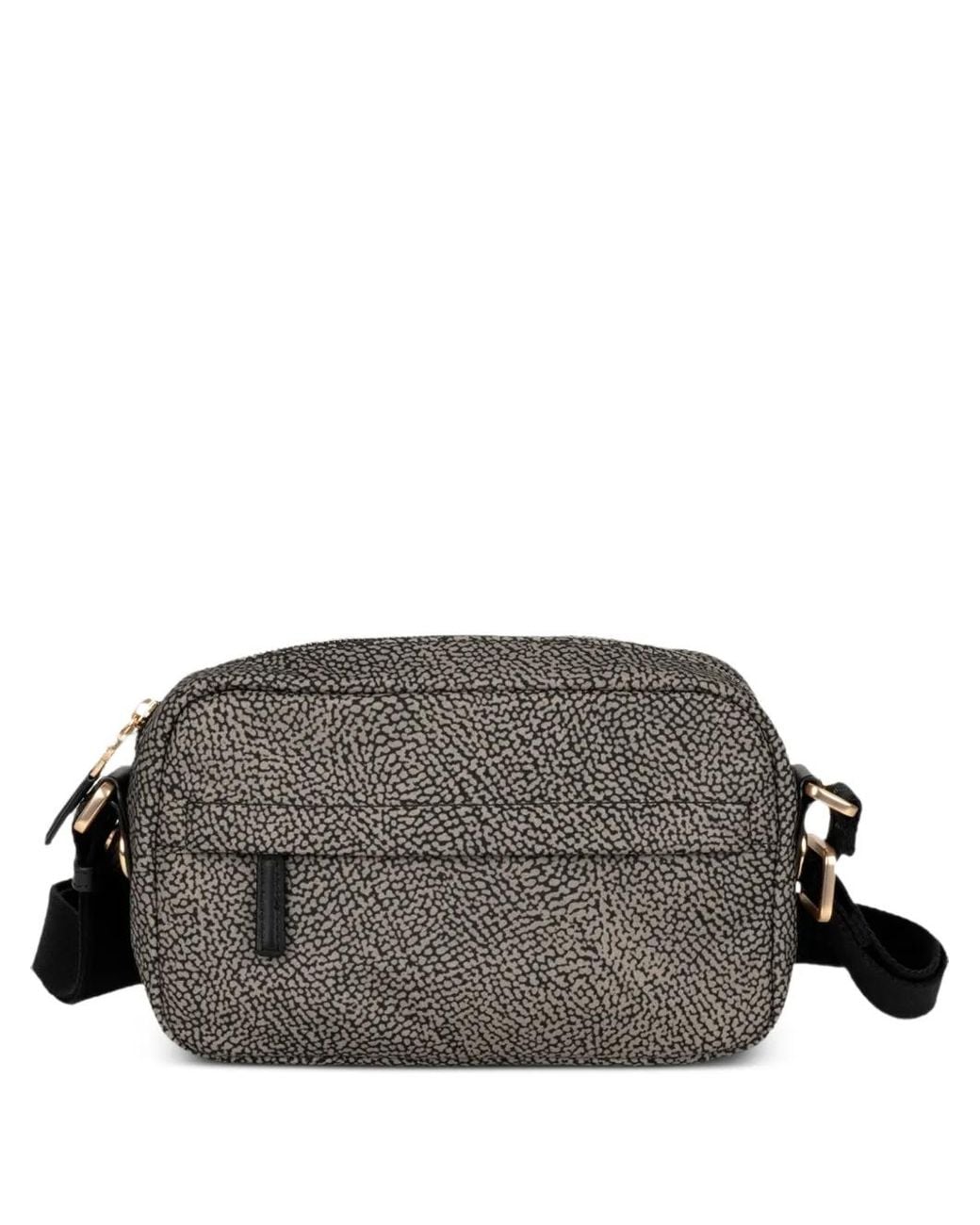 Borbonese Gray Op-Print Cross Body Bag