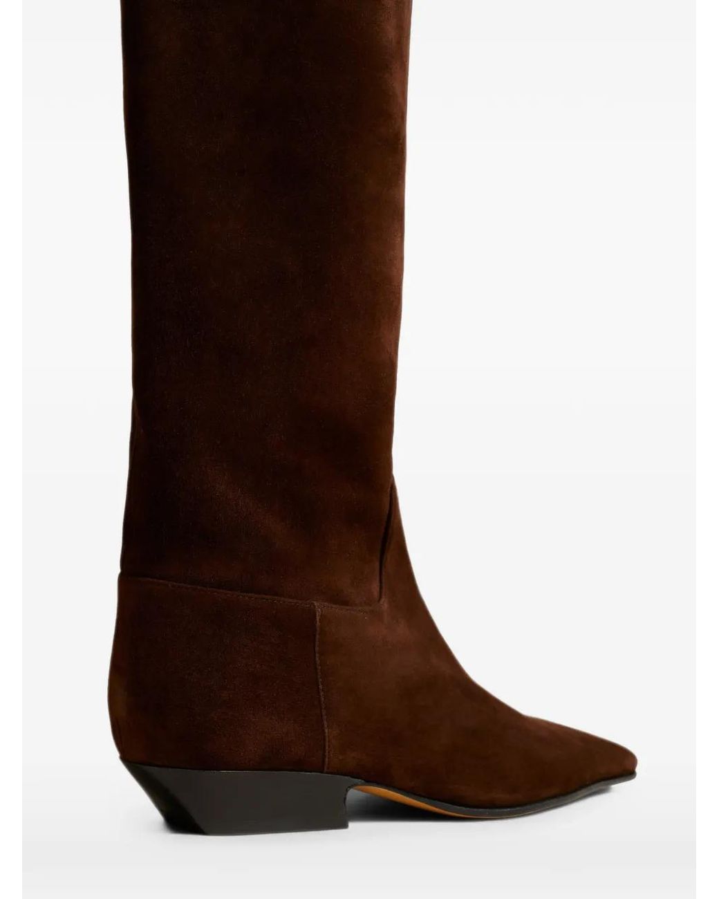 Khaite Brown Marfa Suede Leather Boots