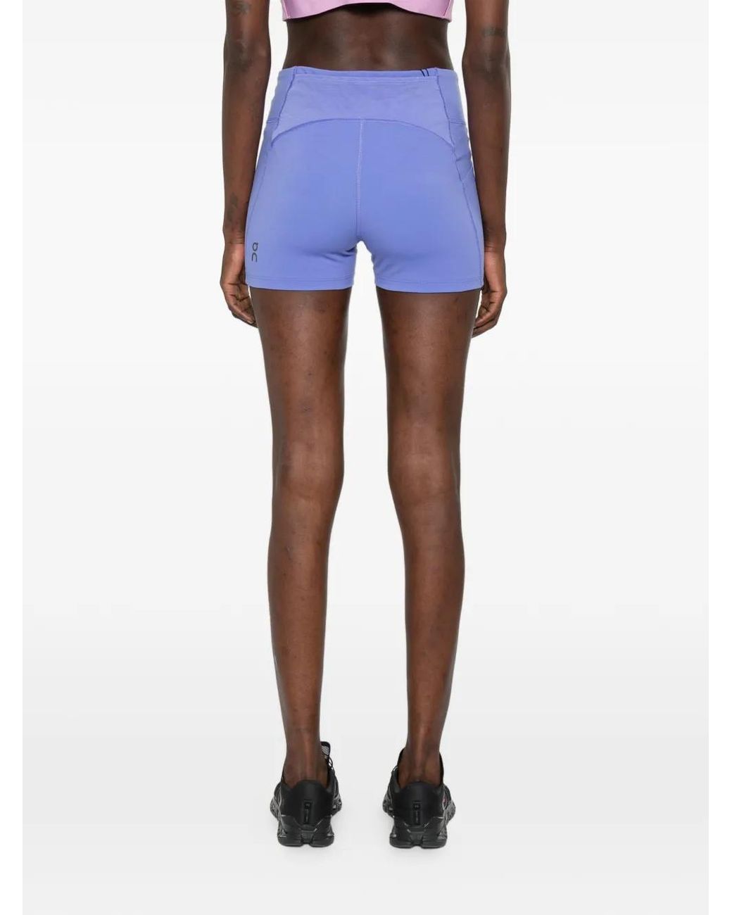On Shoes Blue 3" Performance Tights