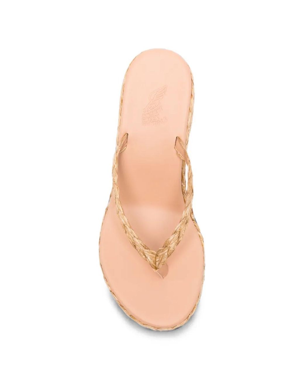 Ancient Greek Sandals Etheria Raffia Natural Sandals