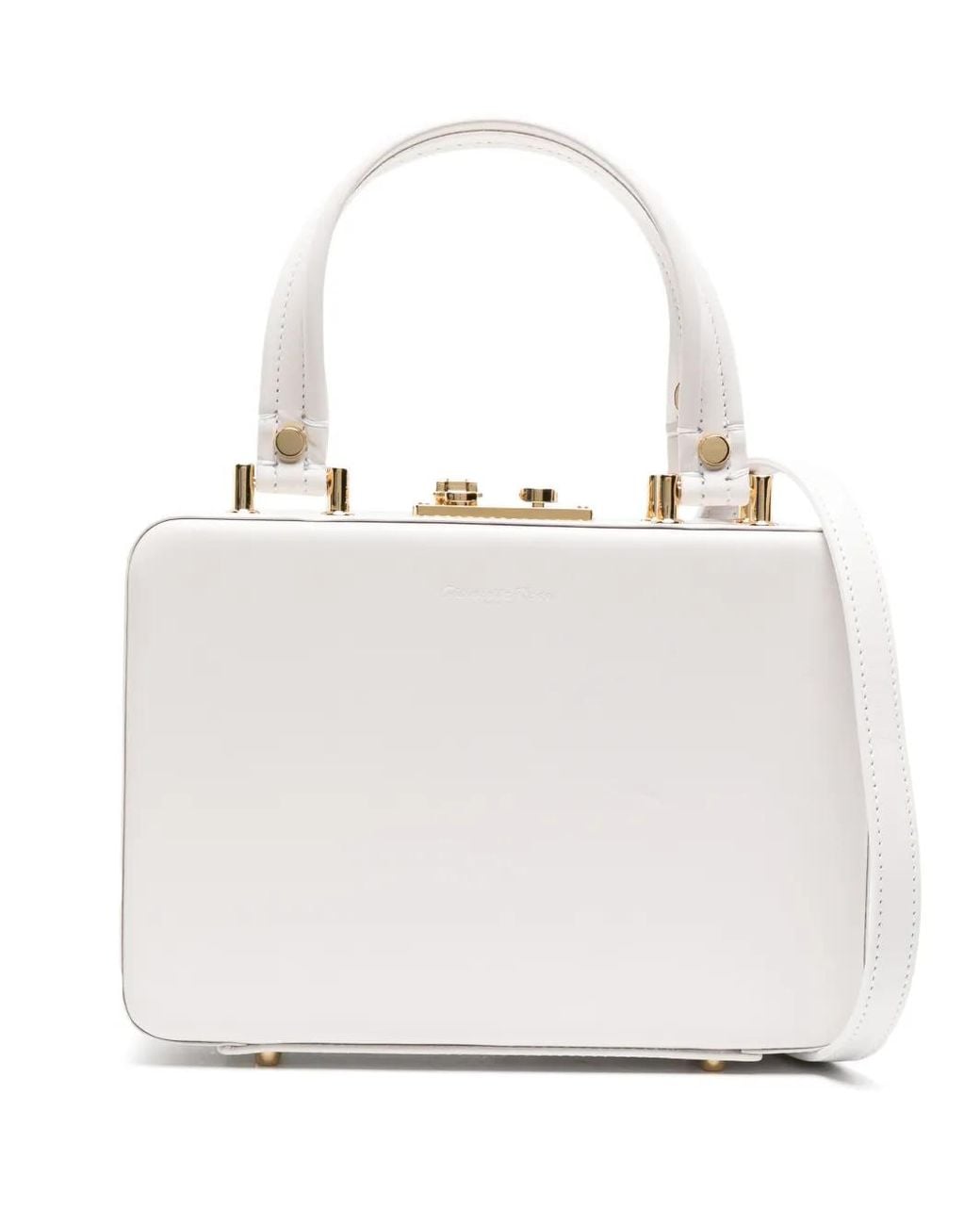 Gianvito Rossi White Valì Leather Tote Bag
