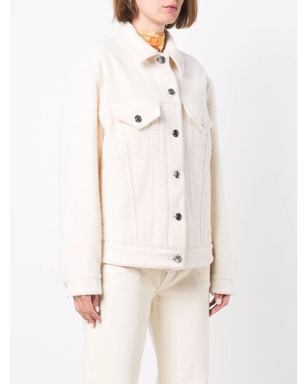 Jacob Cohen Natural Textured Wool Jacket