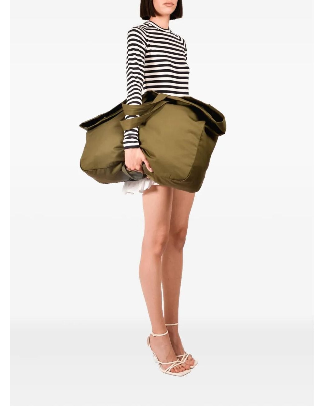 Ioana Ciolacu Green Double-Handle Tote Bag