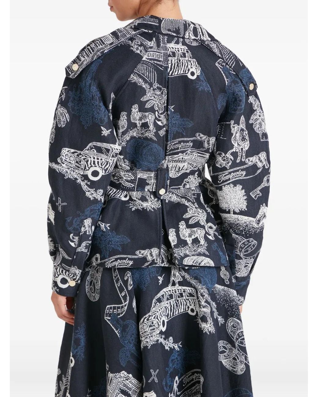 Temperley London Gray Belted Jacket