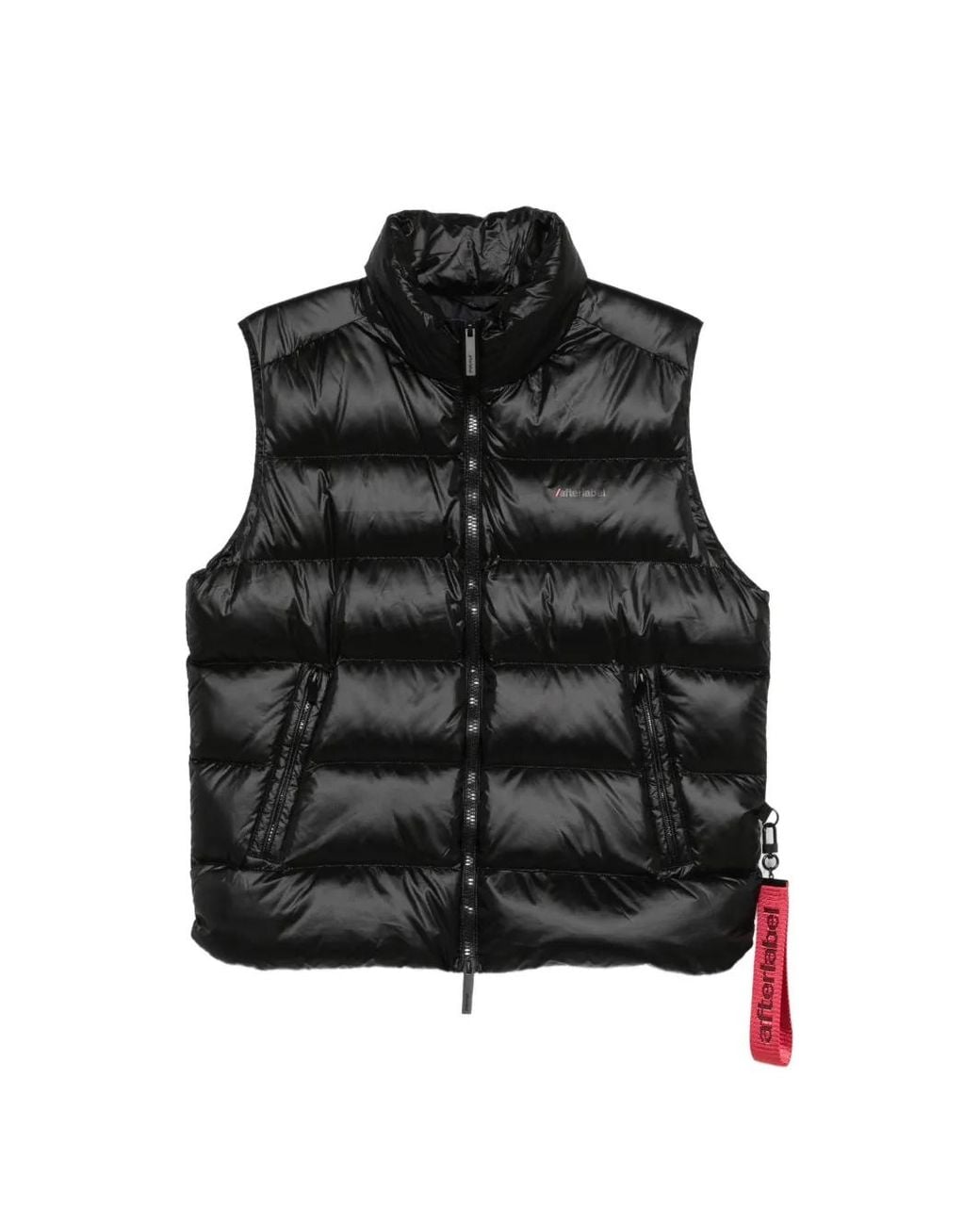 AFTER LABEL Black Kirovsk Quilted Padded Gilet for men