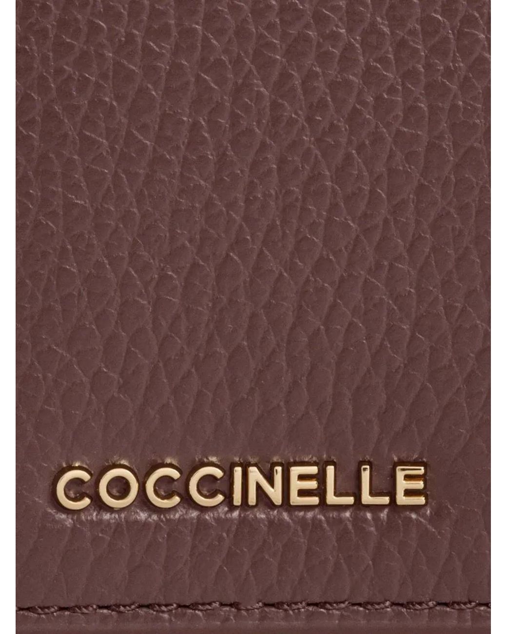 Coccinelle Brown Metallic Leather Wallet