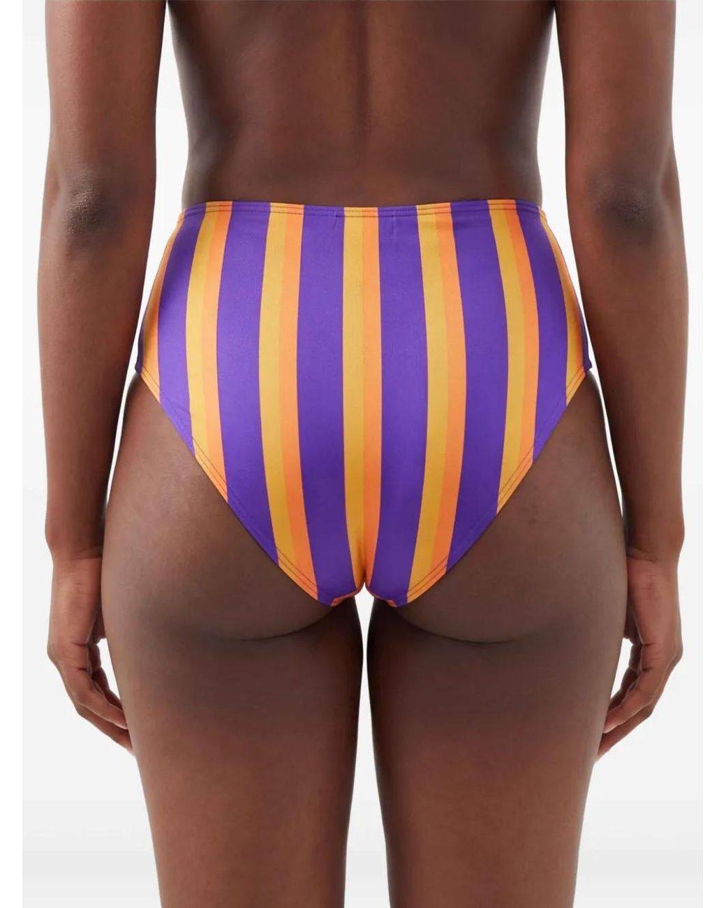 Saint Laurent Blue Striped Bikini Bottom