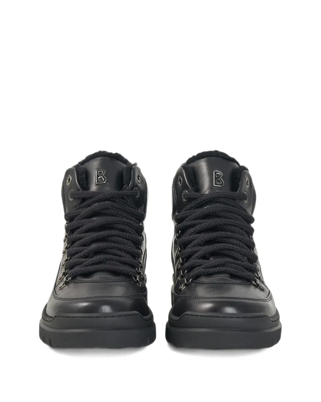 Bogner Black Bansko With Spikes Lace-Up Hiking Boots for men