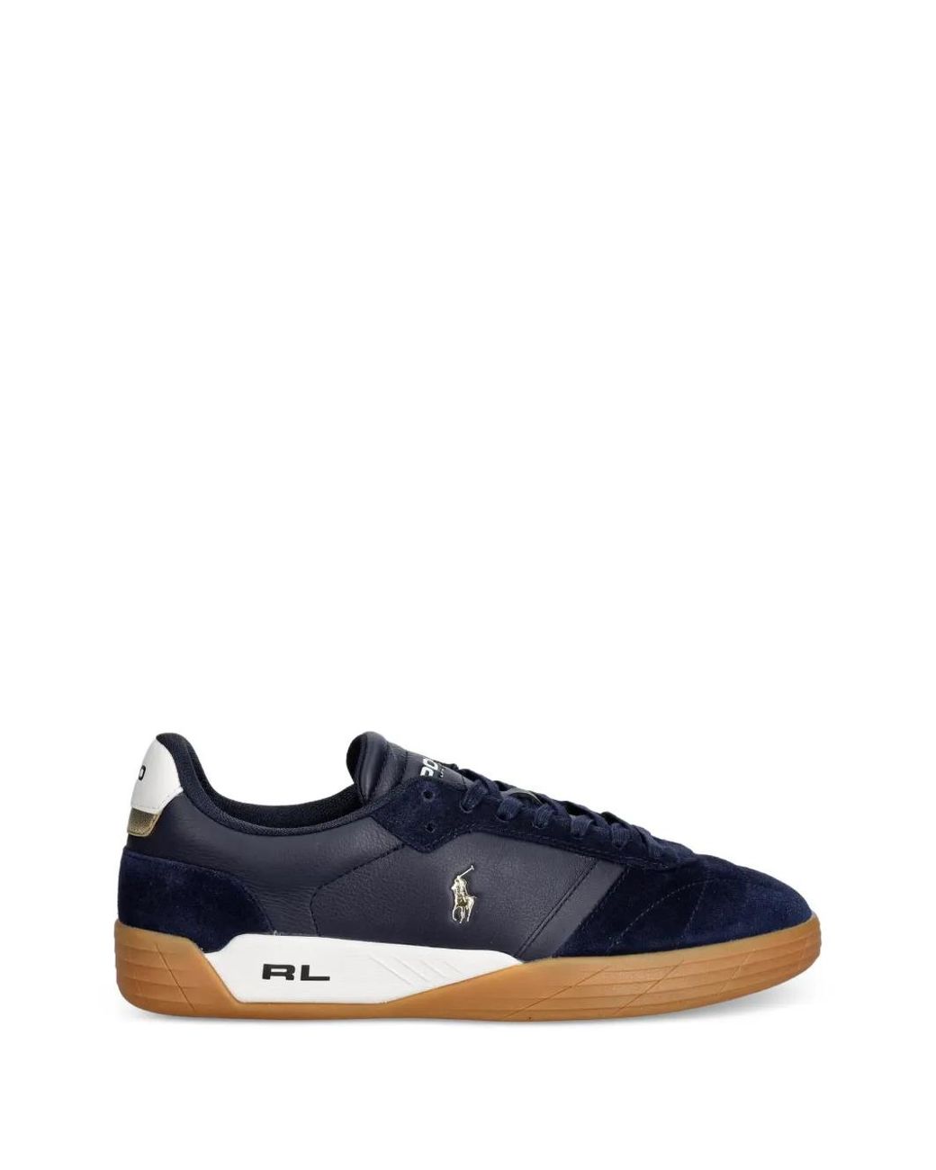 Polo Ralph Lauren Blue Pony Motif Panelled Sneakers for men
