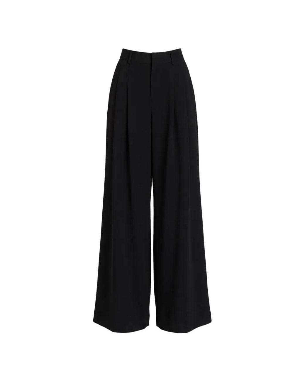 Cinq À Sept Black Marne Pleated Tailored Trousers