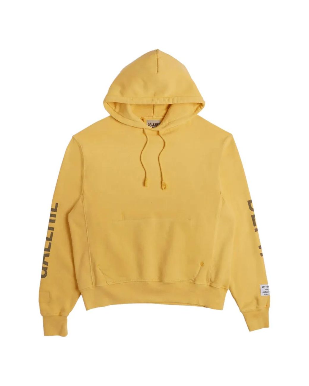 Sudadera Con Capucha Y Cordones GALLERY DEPT. de color Yellow