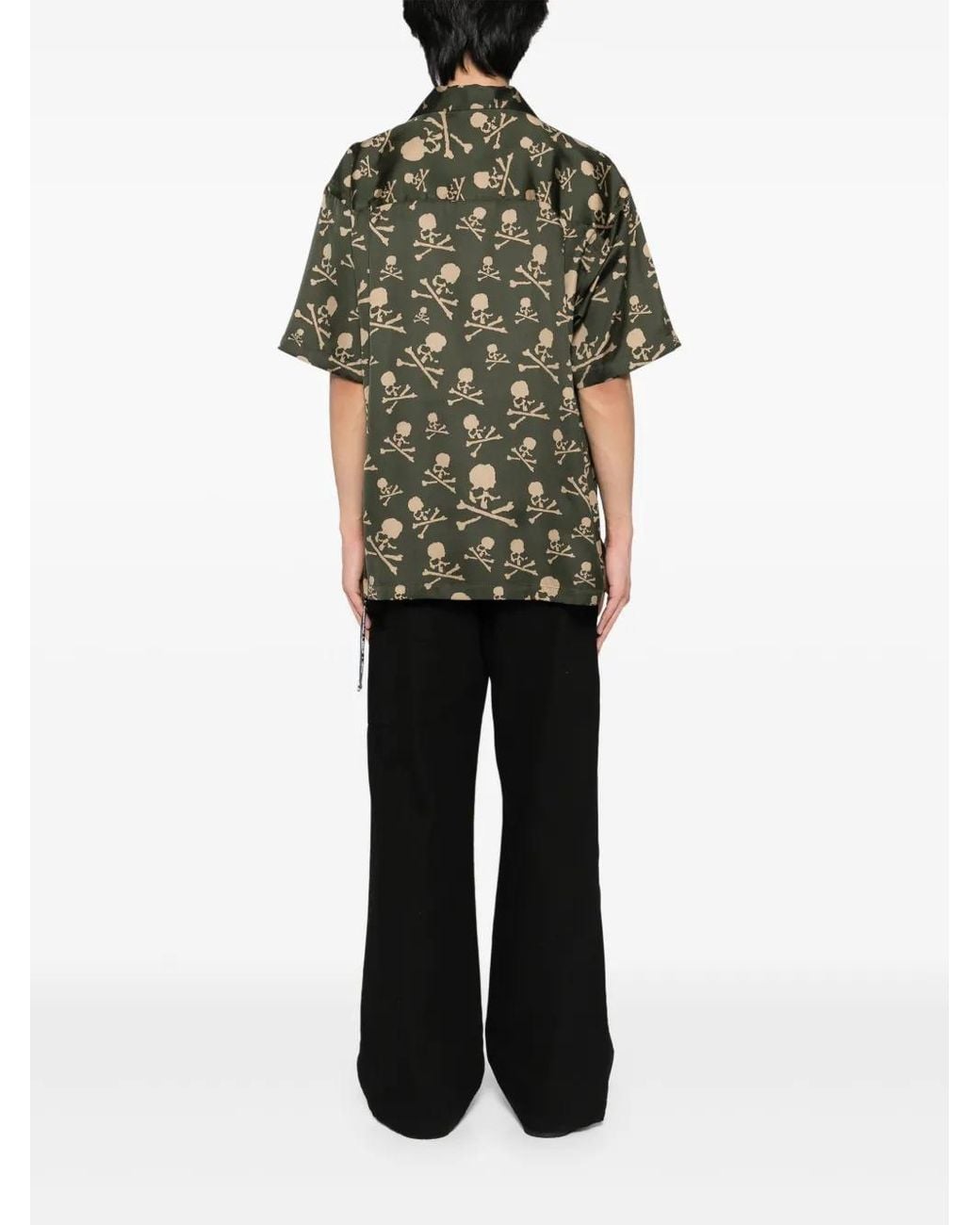 MASTERMIND WORLD Green Skull Shirt for men