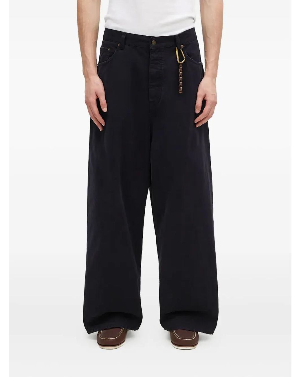 DARKPARK Black Cotton Trousers for men