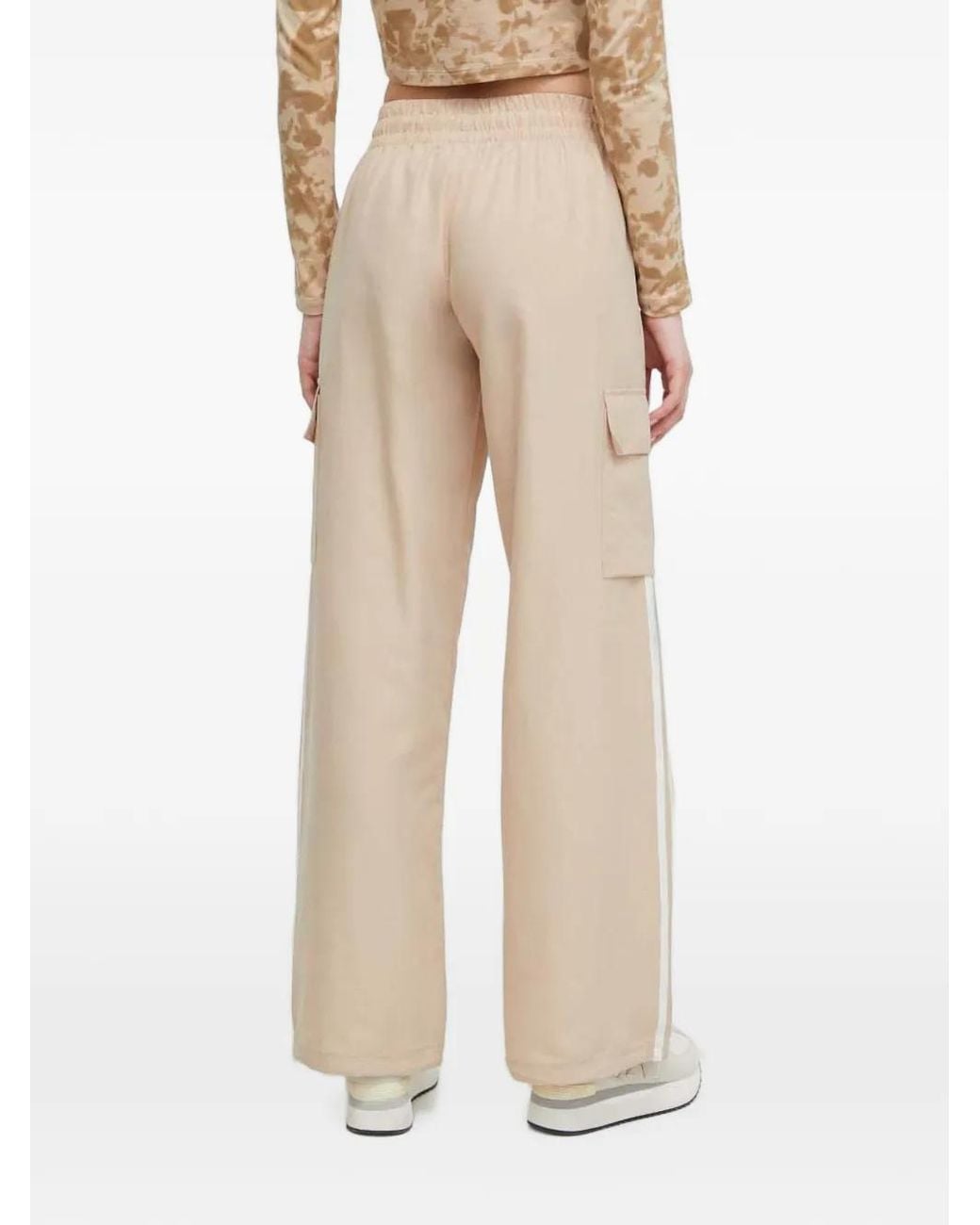 Adidas Natural Adicolor 3-Stripes Cargo Track Pants
