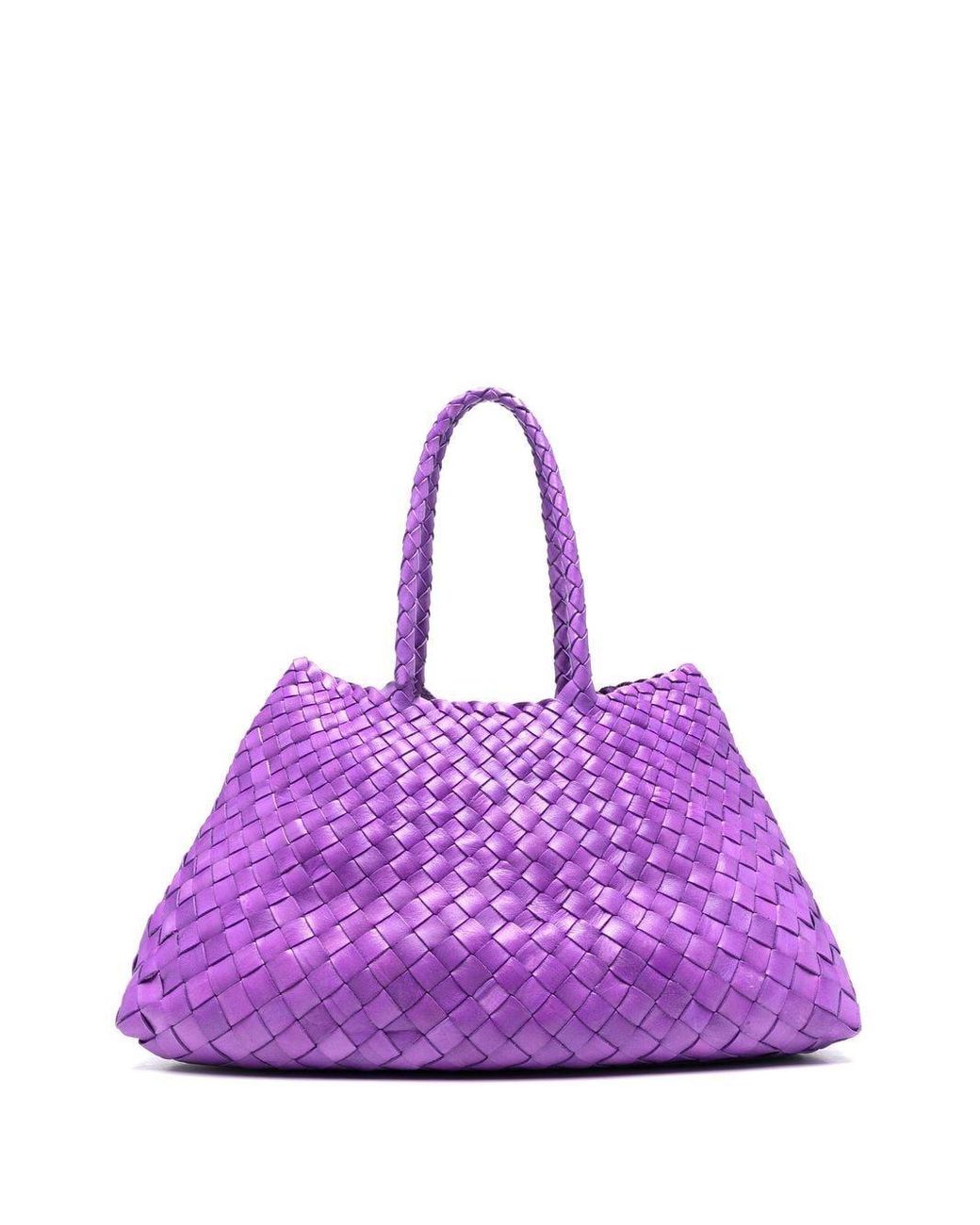 Dragon Diffusion Woven Leather Tote Bag in Purple Lyst