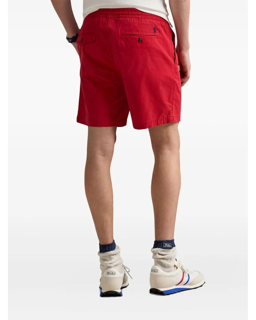 Polo Ralph Lauren Red Cotton Shorts for men